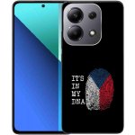 mmCase na Xiaomi Redmi Note 13 - vlajka otisk prstu černé pozadí – Zboží Živě
