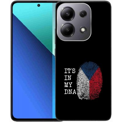 mmCase na Xiaomi Redmi Note 13 - vlajka otisk prstu černé pozadí – Zboží Živě