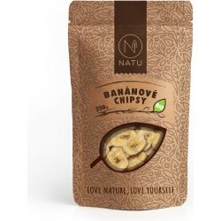 NATU Banánové chipsy neslazené BIO 230 g