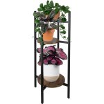 Ruhhy 25627 Stojan na květiny 81 x 27 x 27 cm hnědý – Zboží Mobilmania