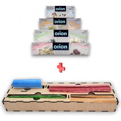 usporadejto.cz Organizér na sáčky na zip, do šuplíku, dřevěný VASKY + 100ks sáčků na zip – Zboží Dáma