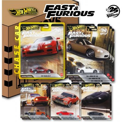 Mattel Hot Wheels Premium Fast and Furious 2025 - sada 5 ks – Zboží Mobilmania