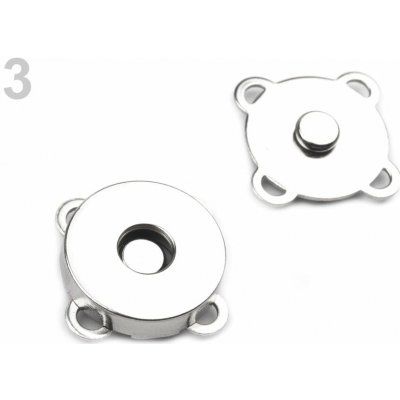 Pro Háčkování Magnetické zapínání 10 mm, nikl – Zboží Dáma