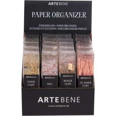 Artebene Organizéry papíru (sponky a připínáčky) 4 druhy /cena za kus/ – Zboží Živě