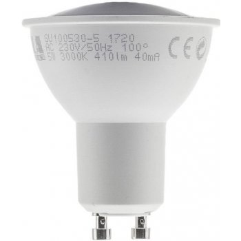 Tesla LED žárovka GU10 5W stmívatelná LED žárovka , GU10, 230V, 5W, teplá bílá, 400lm, 3000K, stmívatelná