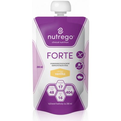 NUTREGO FORTE S PŘÍCHUTÍ VANILKA POR SOL 12X200ML