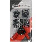 Yato Nýtovačka ruční 165 mm, plastové nýty 5;6,3;6,6 mm 41 ks YT-35970 – Sleviste.cz