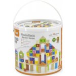 Viga Dřevěné kostky Písmenka a čísla 100 ks – Zboží Mobilmania