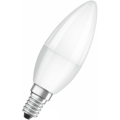 Osram VALUE CLB40, E14, 470lm, 5.5W, 865 studená bílá, matná svíčka