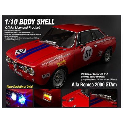 Killerbody karosérie Alfa Romeo 2000 GTAm červená 1:10