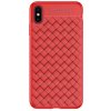 Pouzdro a kryt na mobilní telefon Apple Pouzdro USAMS Yun TPU Red iPhone XS Max