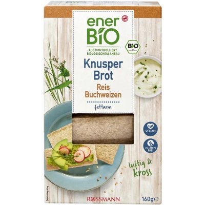 enerBiO Rýžovo-pohankový knäckebrot 160 g – Zboží Dáma
