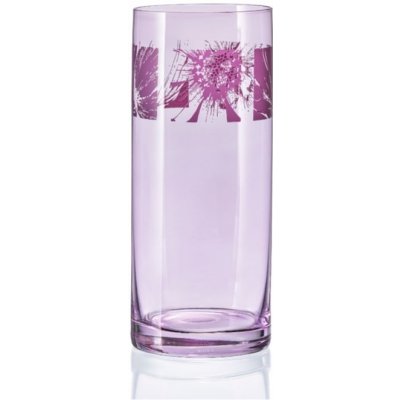 Bohemia Crystal Crystalex Váza Purple & Flower Ornament 260 mm, 1 ks – Hledejceny.cz