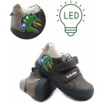 D.D.Step dětské blikající boty S068-51124 dark grey – Zboží Dáma