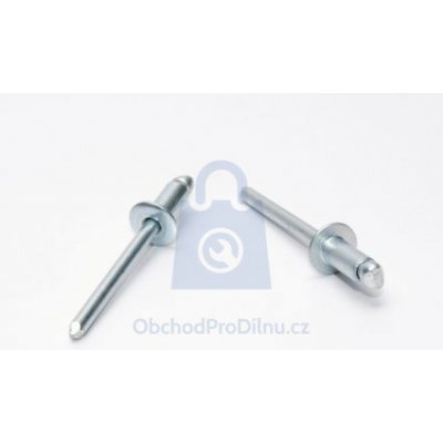 Nýt trhací, plochá hlava, DIN 7337, ocel/ocel 3,2 x 8, balení 500 ks – Sleviste.cz