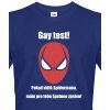 Pánské Tričko Bezvatriko vtipné tričko Gay test modrá