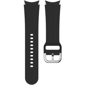 Mobilly řemínek pro Samsung Galaxy Watch 4, 5, 5 Pro, 20 mm, silikonový, černý 741 DSJ-05-00S