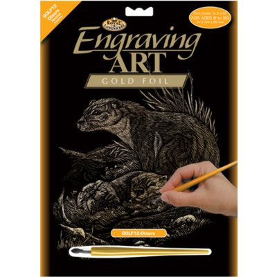 Royal & Langnickel Škrabací obr. stříbrný Vydry – Zboží Dáma