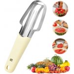 Kráječ melounu RosyFate 3 v 1, kráječ melounu z nerezové oceli s hákovitým řezným nožem, – Zboží Dáma