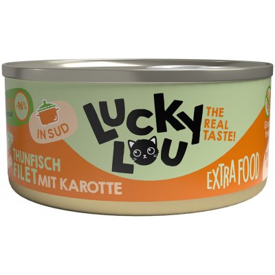 Lucky Lou Extrafood Filet ve vývaru tuňák s mrkví 18 x 70 g