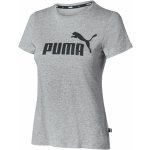 Puma ESS Logo Tee šedá – Zboží Dáma
