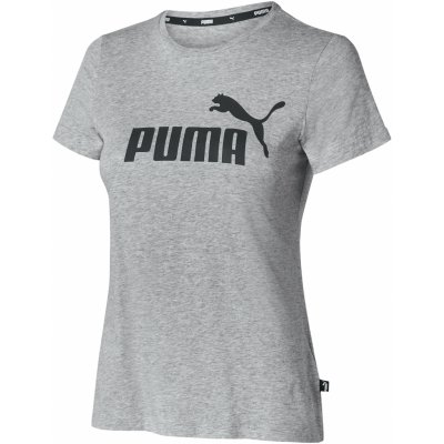 Puma ESS Logo Tee šedá – Zboží Dáma