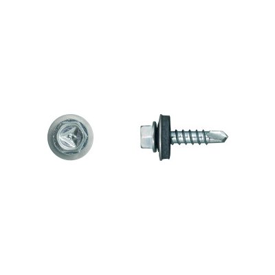 RAWLPLUG Šroub samovrtný nerez OCS do kovu, šestihranná hlava + nerez podložka 14 mm Varianta: 5,5 x 50 mm. – Hledejceny.cz