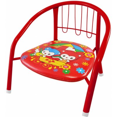 Jenifer Child 01 Red židle s pískající podsedákem kovová červená – Zboží Mobilmania