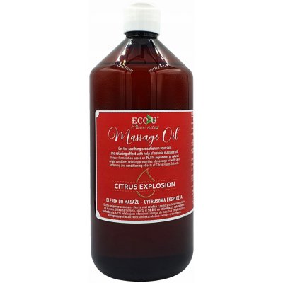 ECOU Citrusový masážní olej 1000 ml – Sleviste.cz