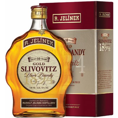 R. Jelínek Slivovice Kosher Zlatá 10y 50% 0,7 l (holá láhev) – Zboží Dáma