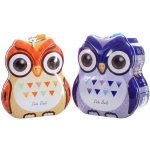 Pokladnička sovička set se 2 klíčky plechová kasička kov 3 barvy – Hledejceny.cz