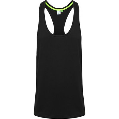 Tombo Muscle Vest s hlubokým výstřihem černá – Zboží Dáma