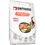 Ontario Cat Sterilised Salmon 0,4 kg – Sleviste.cz