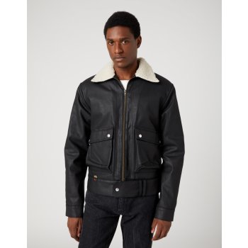 Wrangler Denim Sherpa Bomber Black