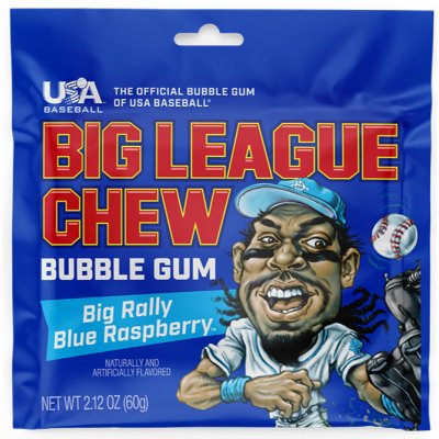 Big League Chew modrá malina 60 g – Zbozi.Blesk.cz