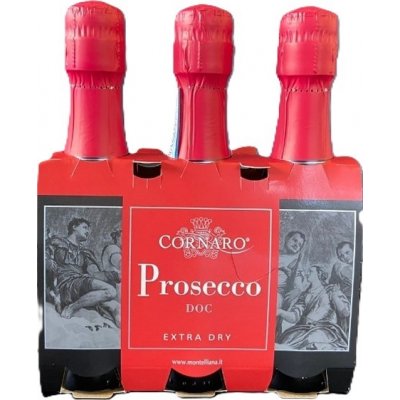 Montelliana Cornaro Prosecco Treviso DOC Extra Dry 11% 3 x 0,2 l (karton) – Zboží Dáma
