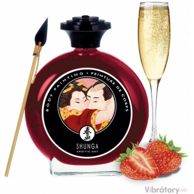 Shunga Body Painting 100 ml šampaňské s jahodami – Hledejceny.cz