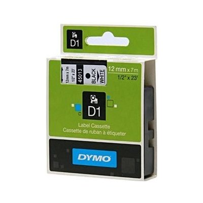 DYMO Originální páska D1 45013 12mm x 7m černý tisk/bílý podklad (S0720530) – Zbozi.Blesk.cz