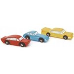 Tender Leaf Toys Dřevěná sportovní auta Retro Cars červené modré a žluté – Sleviste.cz