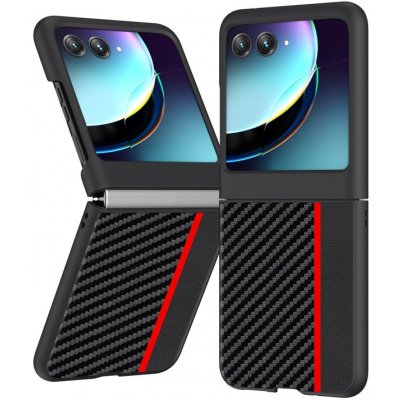 Vsechnonamobil 66131 Carbon Ochranný kryt Motorola Razr 40 Ultra červený – Sleviste.cz