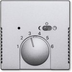 ABB kryt termostatu hliníková stříbrná 2CKA001710A3669 Future Linear, Busch-axcent 1795-83 1710-0-3669 – Hledejceny.cz