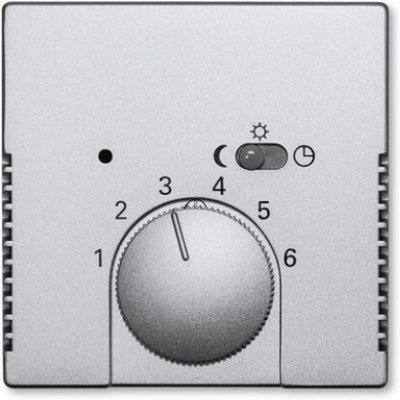 ABB kryt termostatu hliníková stříbrná 2CKA001710A3669 Future Linear, Busch-axcent 1795-83 1710-0-3669 – Hledejceny.cz