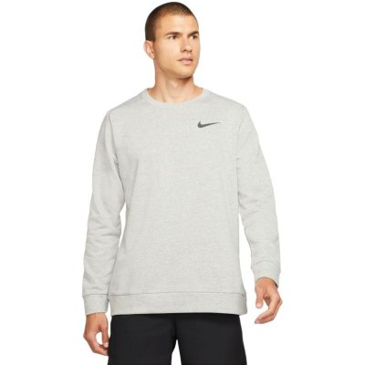 Nike Dri Fit LS Crew M dark grey heather/black – Zboží Mobilmania