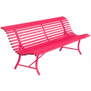 Fermob Louisiane Steel Bench 200 cm růžová