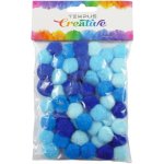 Tempus Kuličky pom poms mix modrých 20 mm 50 ks – Sleviste.cz