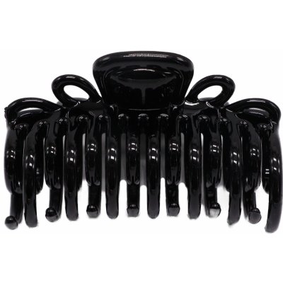 Skřipec na vlasy s dvojitými zuby, černá a hnědá barva Barva: hnědá – Zboží Dáma