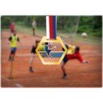 Akrylátová medaile Nohejbal Zlatá – Zboží Dáma