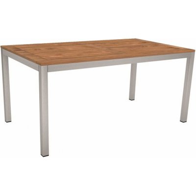 Stern Jídelní stůl Classic, obdélníkový 130x80x73 cm, profil nohou čtvercový, rám nerezová ocel, deska HPL Silverstar 2.0 dekor – Zboží Mobilmania