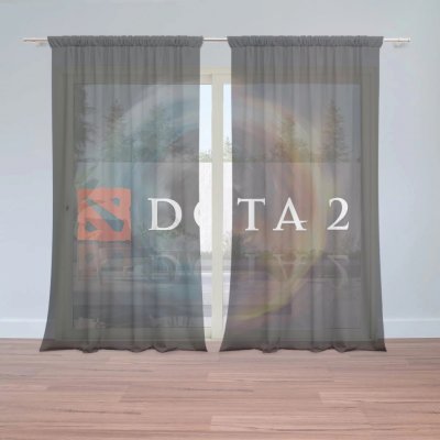 Záclony DOTA2 Abstract: 2 ks - 150x250 cm - Sablio – Hledejceny.cz
