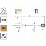 Fanar THREAD G 1/8 DIN-5156B HSSE TIN 800X – Hledejceny.cz